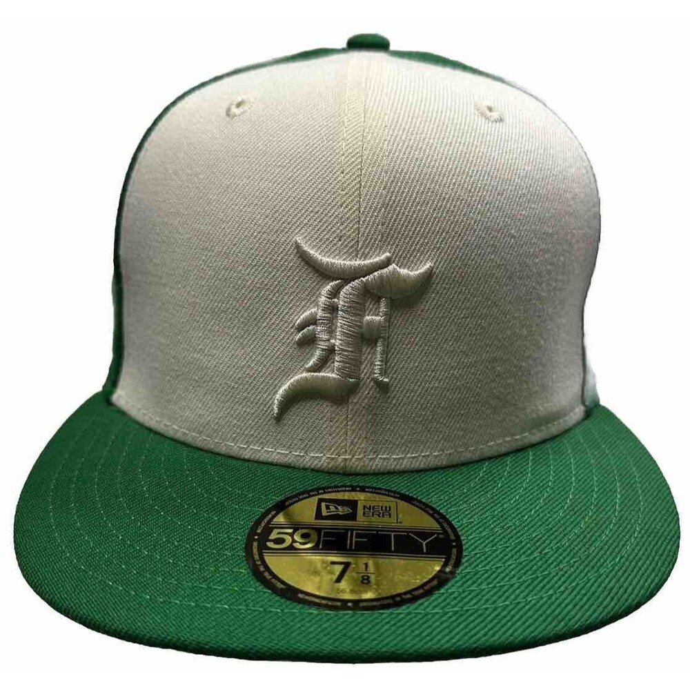 New Era 59Fifty Fear Of God Essentials Colorblock Fitted Hat 7 1/8 Kelly Green